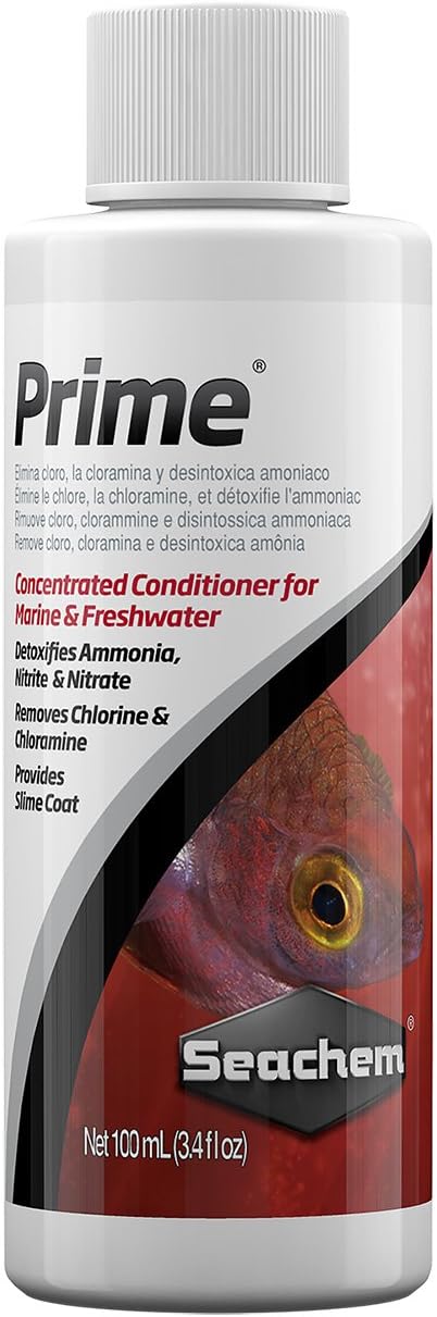 Seachem Prime Acondicionador Concentrado para Acuarios de Agua Dulce y Salina