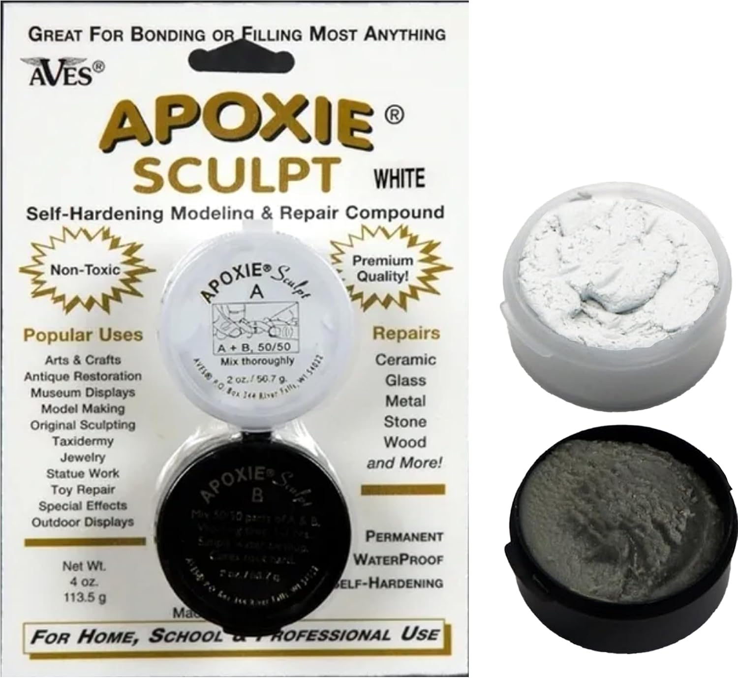 Aves Apoxie Sculpt White 1/4 Pound by