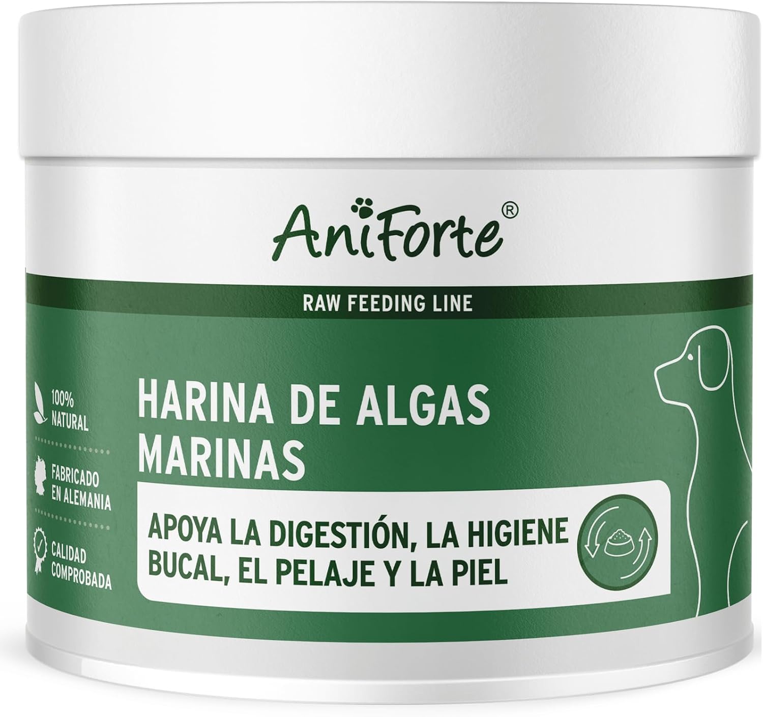 AniForte Harina de Algas para la alimentación cruda 250g - suplemento Barf