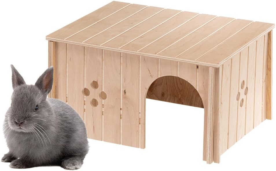 Ferplast Caseta de Madera para Conejos, Cobayas y Hámsteres SIN 4647, Madera