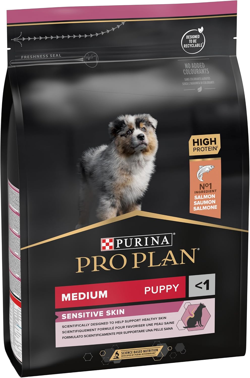 Purina Pro Plan Medium Puppy Derma Pienso para Perro Mediano, Cachorro, Junior