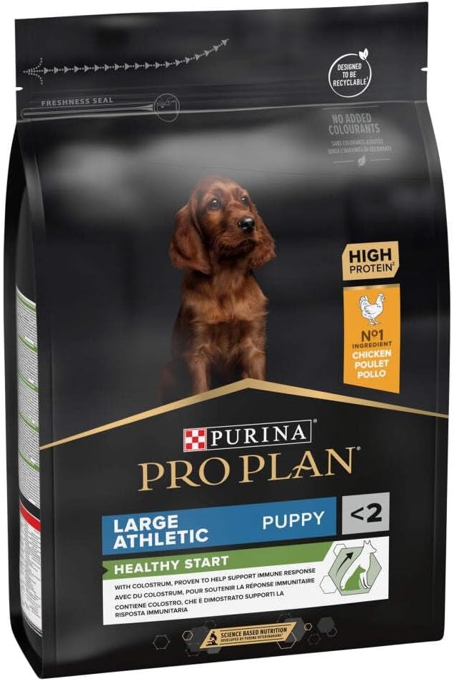 Pro Plan Purina Comida Seco para Cachorro Grande Atlético con Optistart, Sabor
