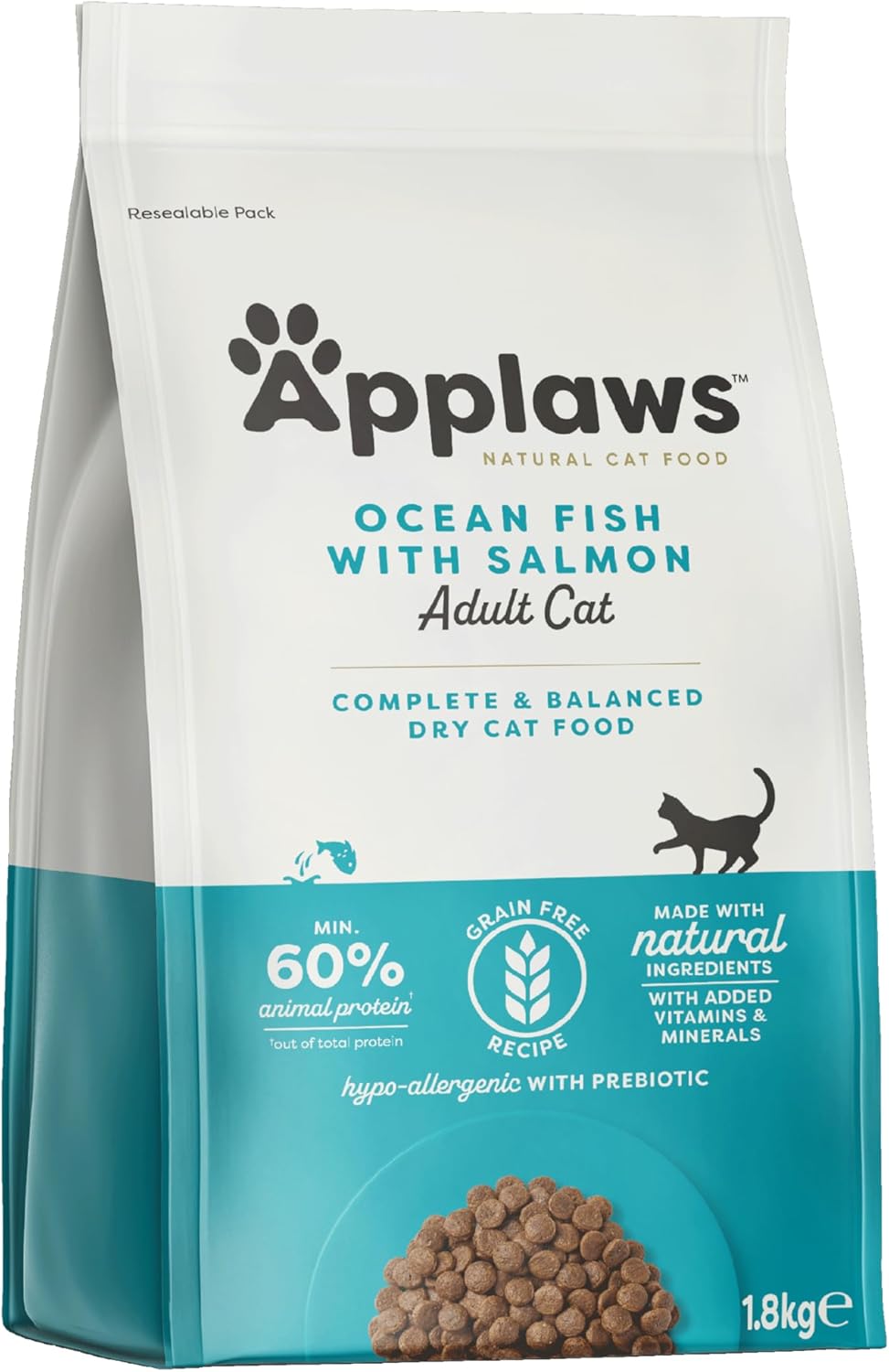 Applaws Complete Natural Sin cereales Pescado del Océano con Salmón Alimento