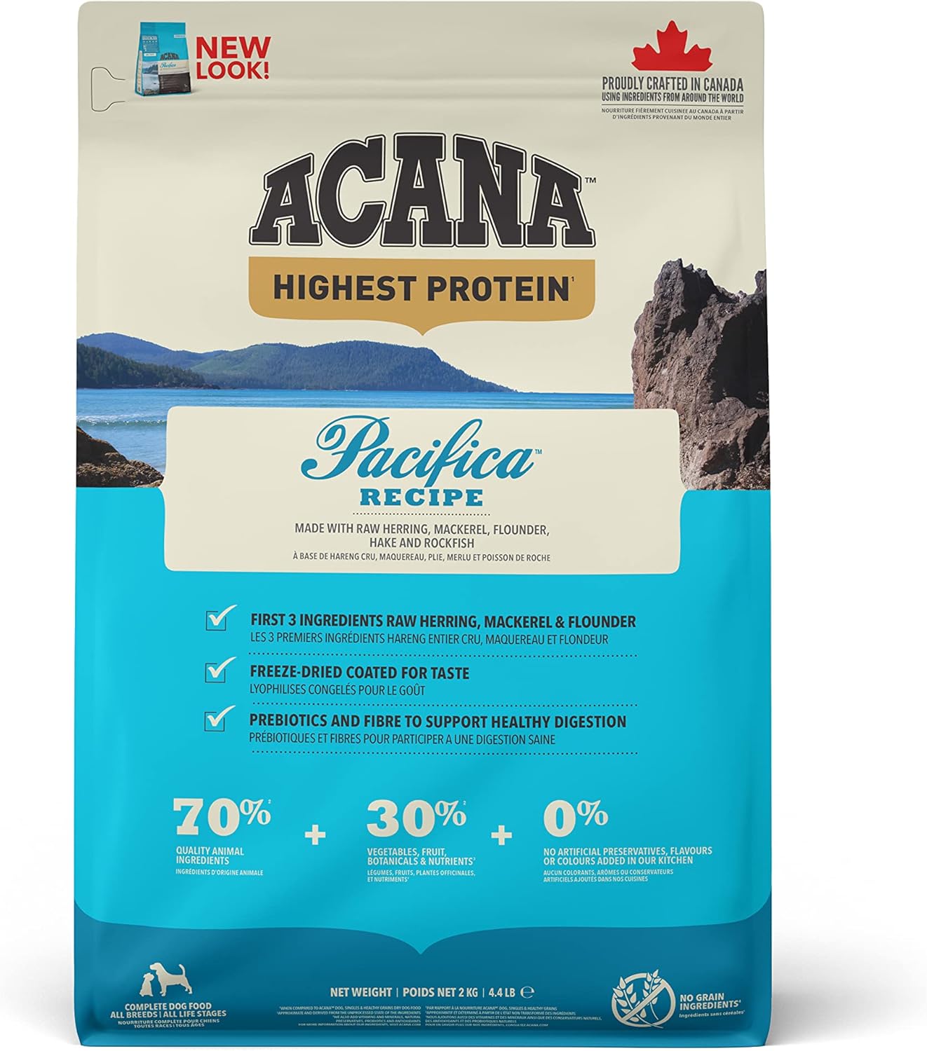 Acana Pacifica Dog, Cerdo, 2 KG