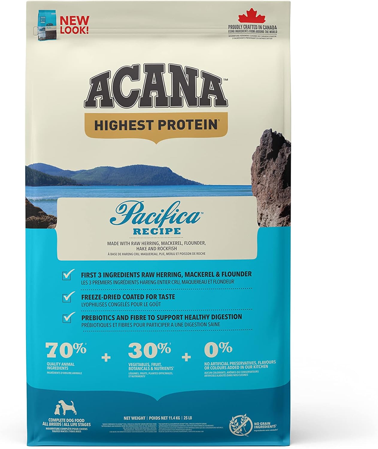 ACANA Pacifica Dog para Perros, sabor a Cerdo, 11,4 KG