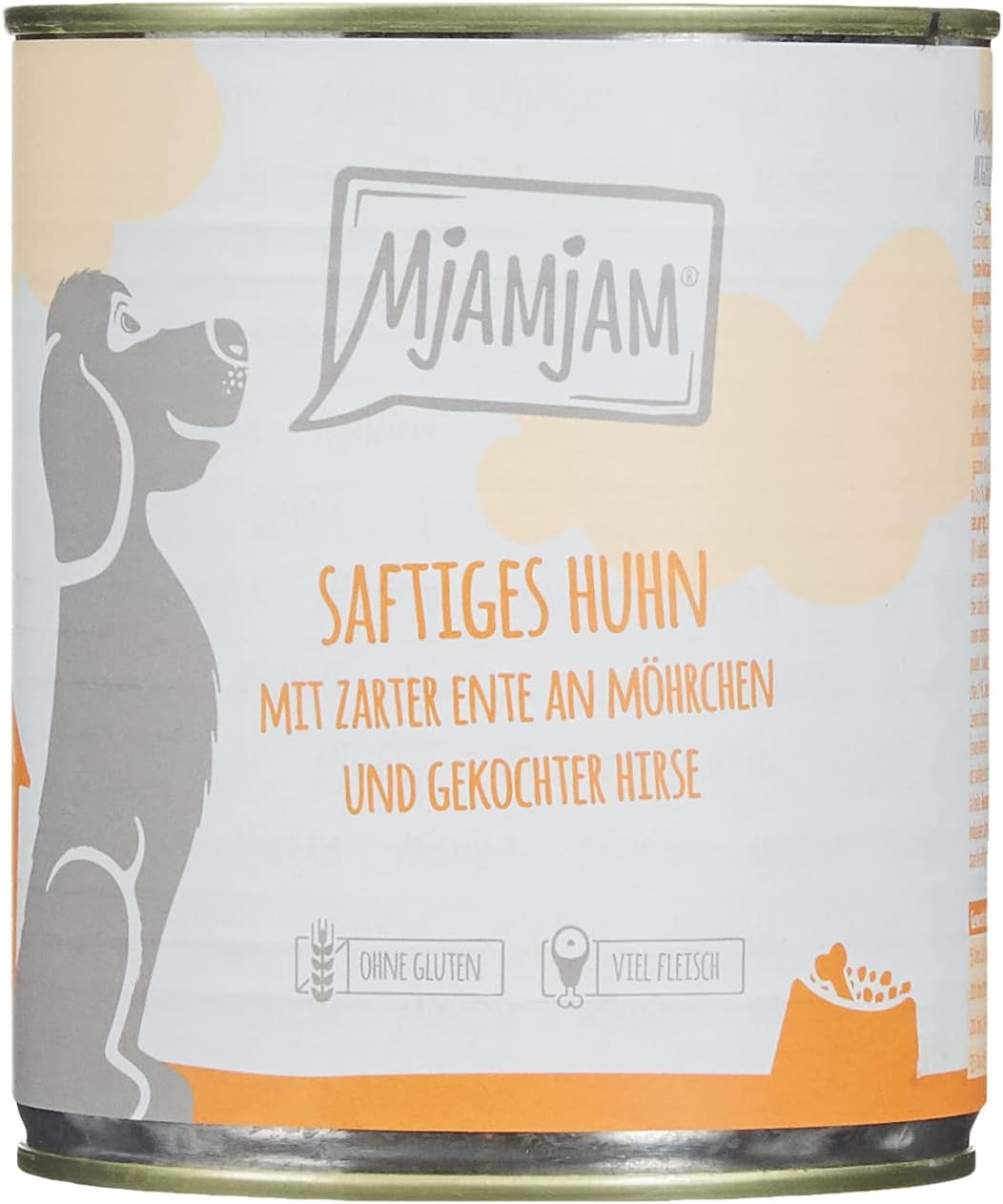MjAMjAM - comida húmeda premium para perros - Pollo jugoso con pato tierno
