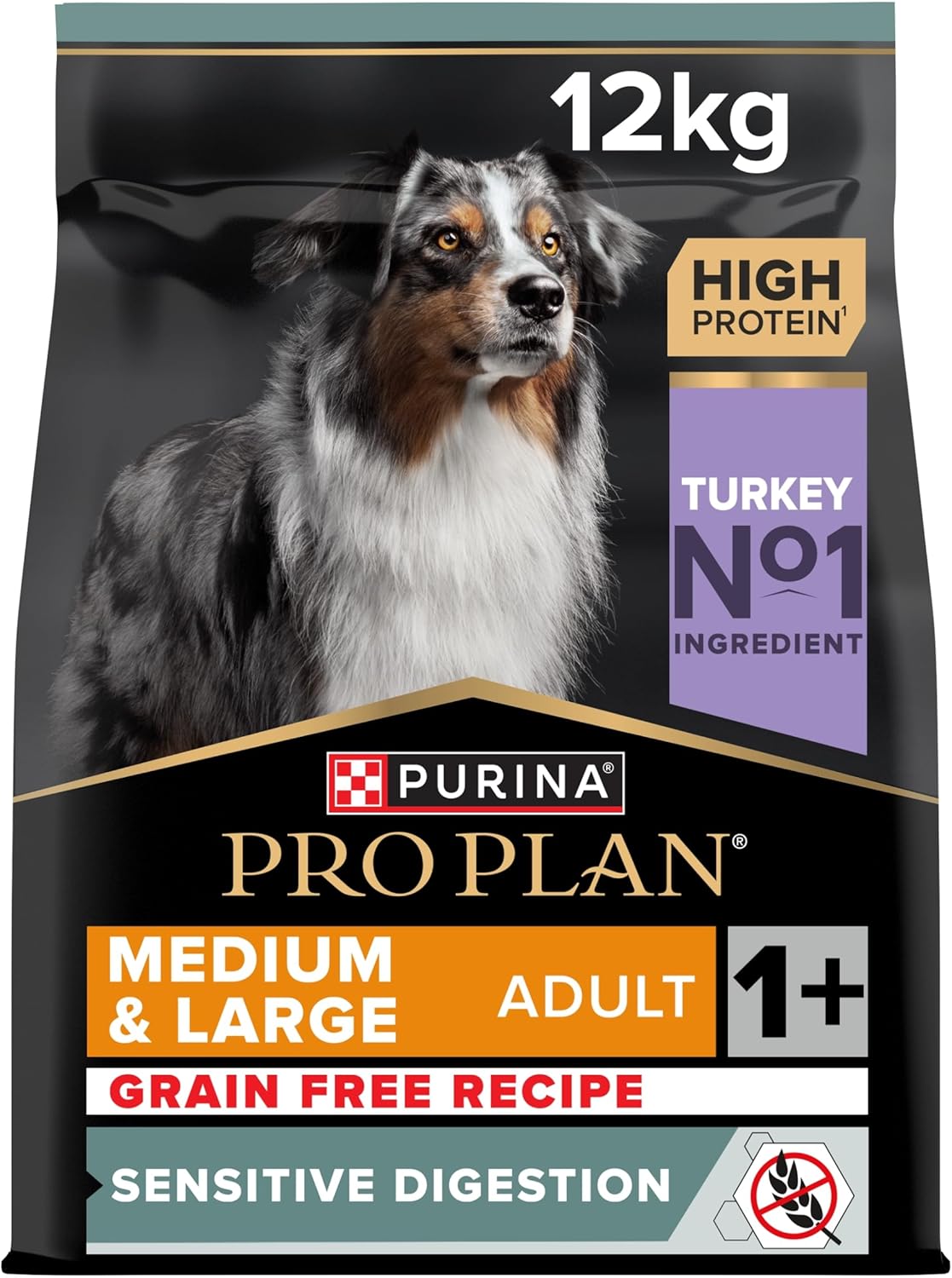 Pro Plan Medium Large Adult Grain Free pienso digestión sin cereales 12 kg