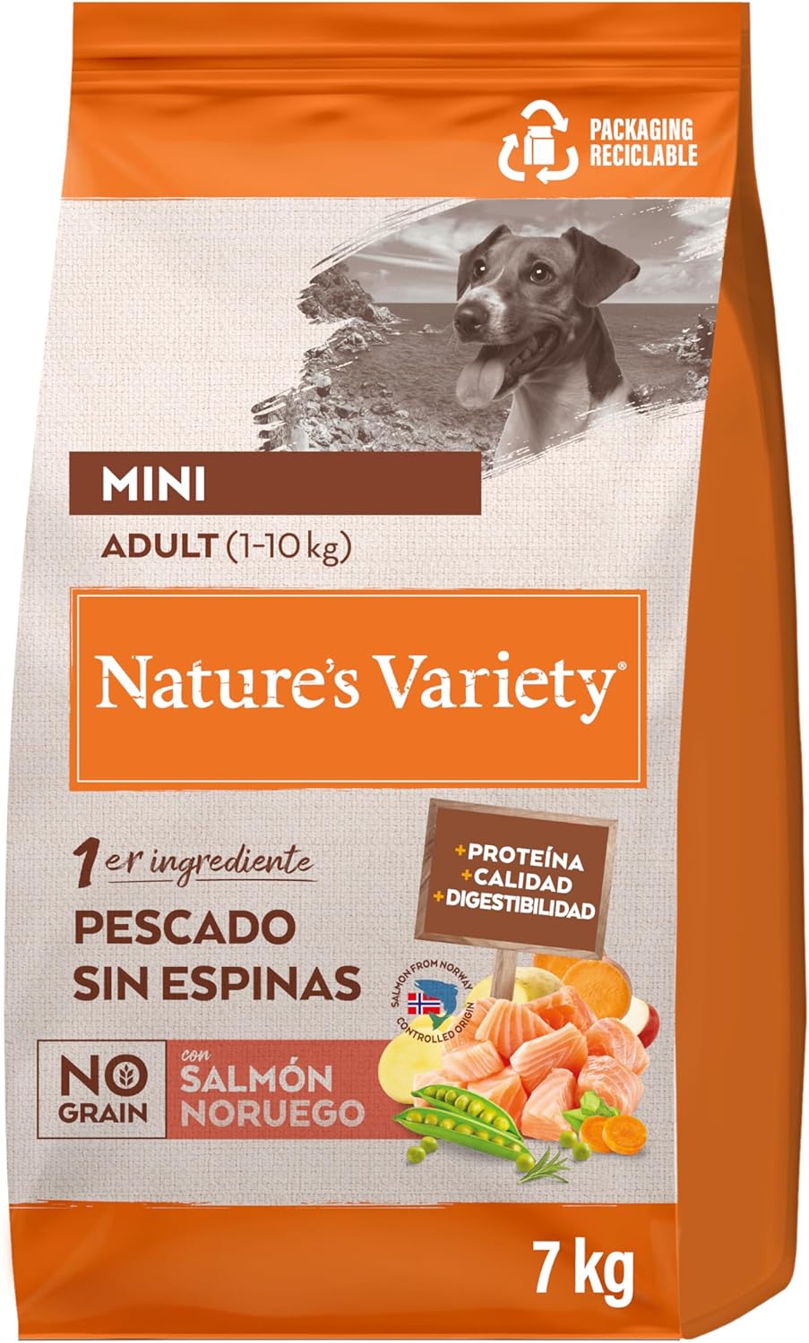 Natures Variety No Grain Pienso para Perros Adultos con Mini con Salmón Noruego