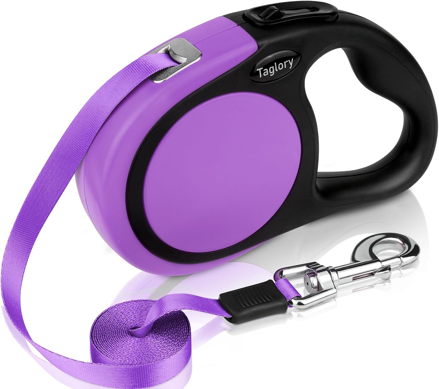 Taglory Correa Extensible Perros Pequeños y Medianos, 5m, Morado