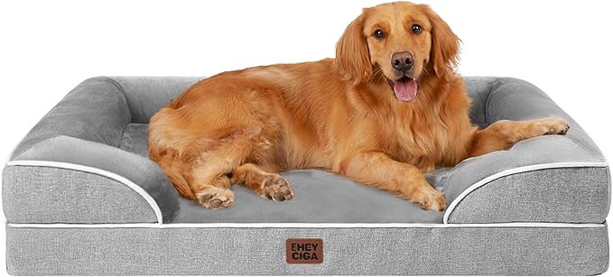 EHEYCIGA Cama Perro Extra Grande 112x81x16cm, Colchon Perro Impermeable Lavable