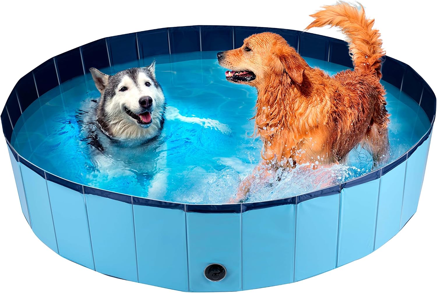 maxxpro Piscina para Perros, 160 x 30 cm, Razas de Perros Grandes, Plegable