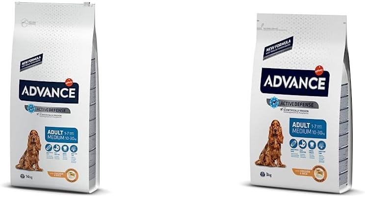Advance Medium Adult Chicken, Pienso para Perros Adultos de Razas Medianas