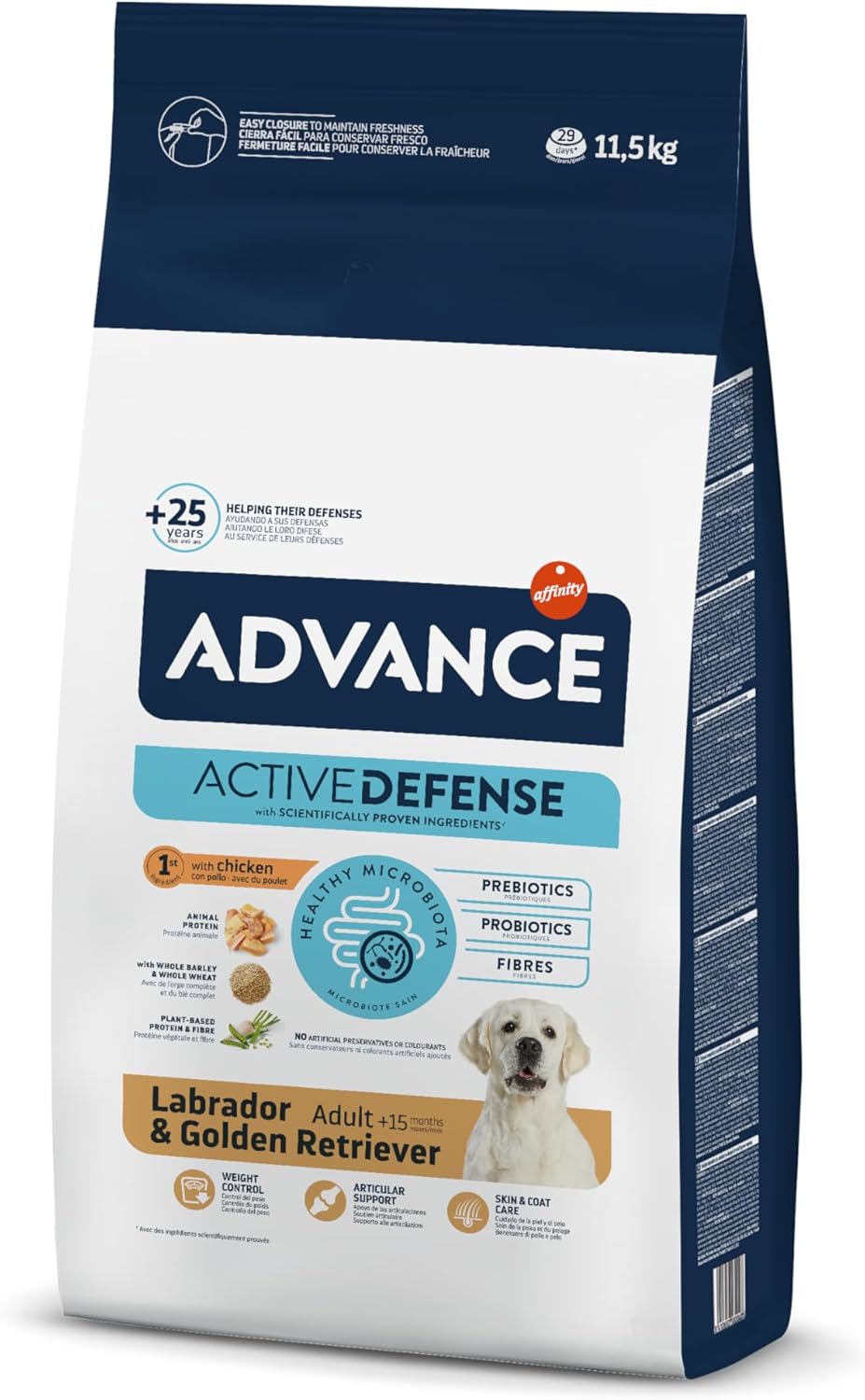 Advance Labrador, Pienso para Perros Adultos con Pollo, 11,5kg