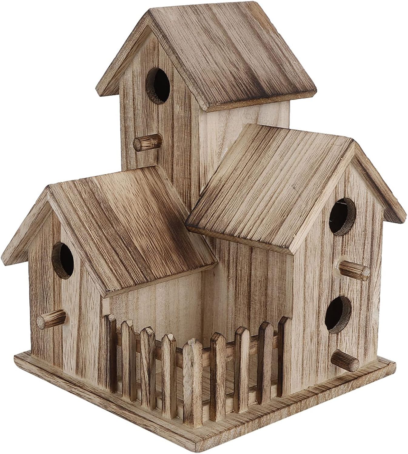 Casas de Pájaros de Madera para Exteriores Casa de Pájaros Grande con Perca