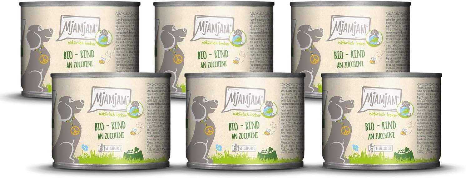 MjAMjAM - Comida húmeda Premium para Perros - naturalmente Deliciosa - Bio Buey