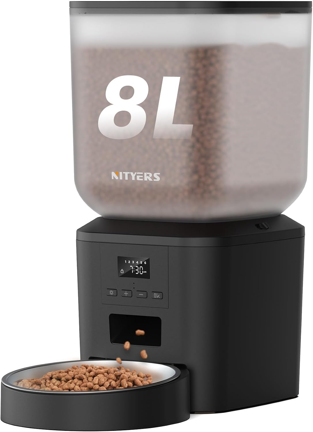 Comedero Gato Automático para Gatos y Perros, 8L De Gran Capacidad – Comedero