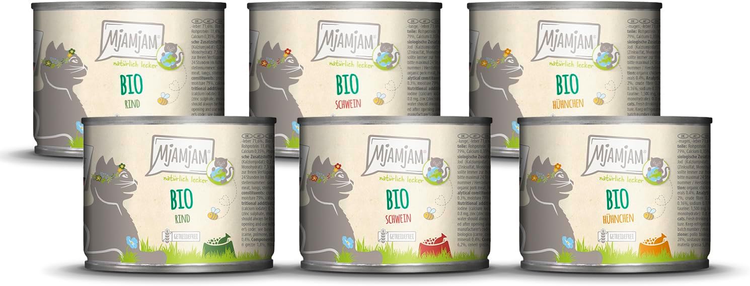 MjAMjAM - Comida húmeda Premium para Gatos - naturalmente Deliciosa - The Bio