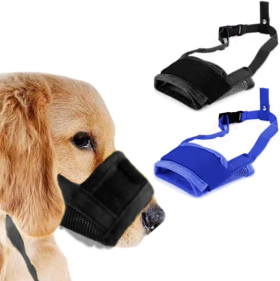 2 Bozales Rejilla Transpirables Talla XXL Ajustables Nylon Resistente Seguridad