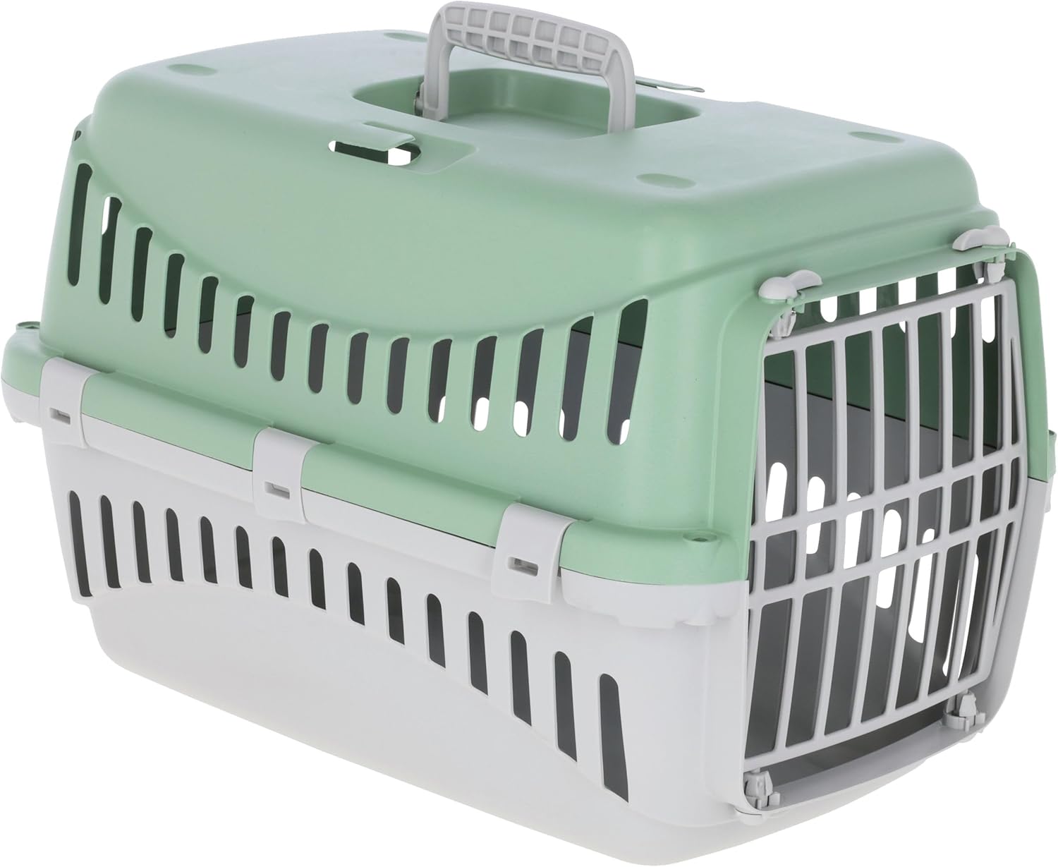 Kerbl Pet Caja de Transporte Expedion, Menta/Gris Claro, 45x30x30 cm