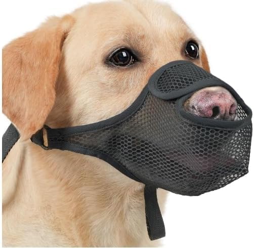 Bozal Perro Bozal Perro Mediano Nylon Bozales para Perros Ajustable – Bozal