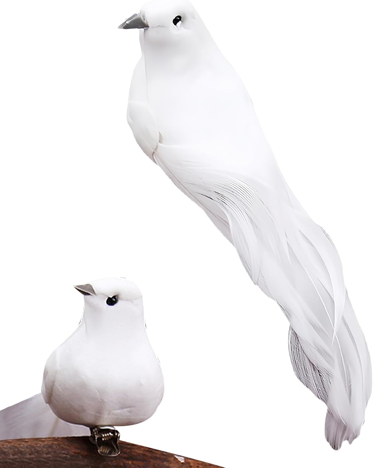 Pájaros Artificiales Realistas Decoración Navideña y de Bodas – Realistas