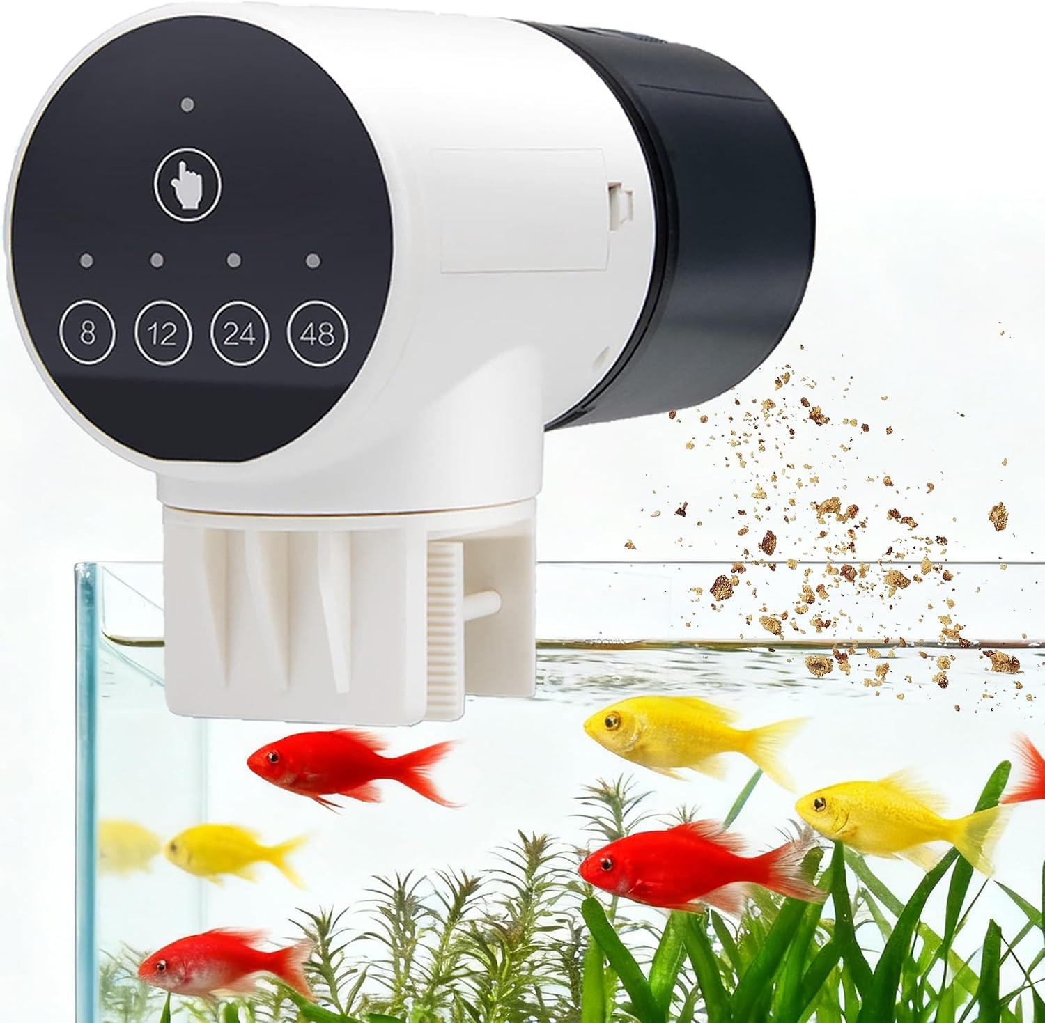 Alimentador Automático de Peces para Acuario, 200ml Comedero Automatico Peces