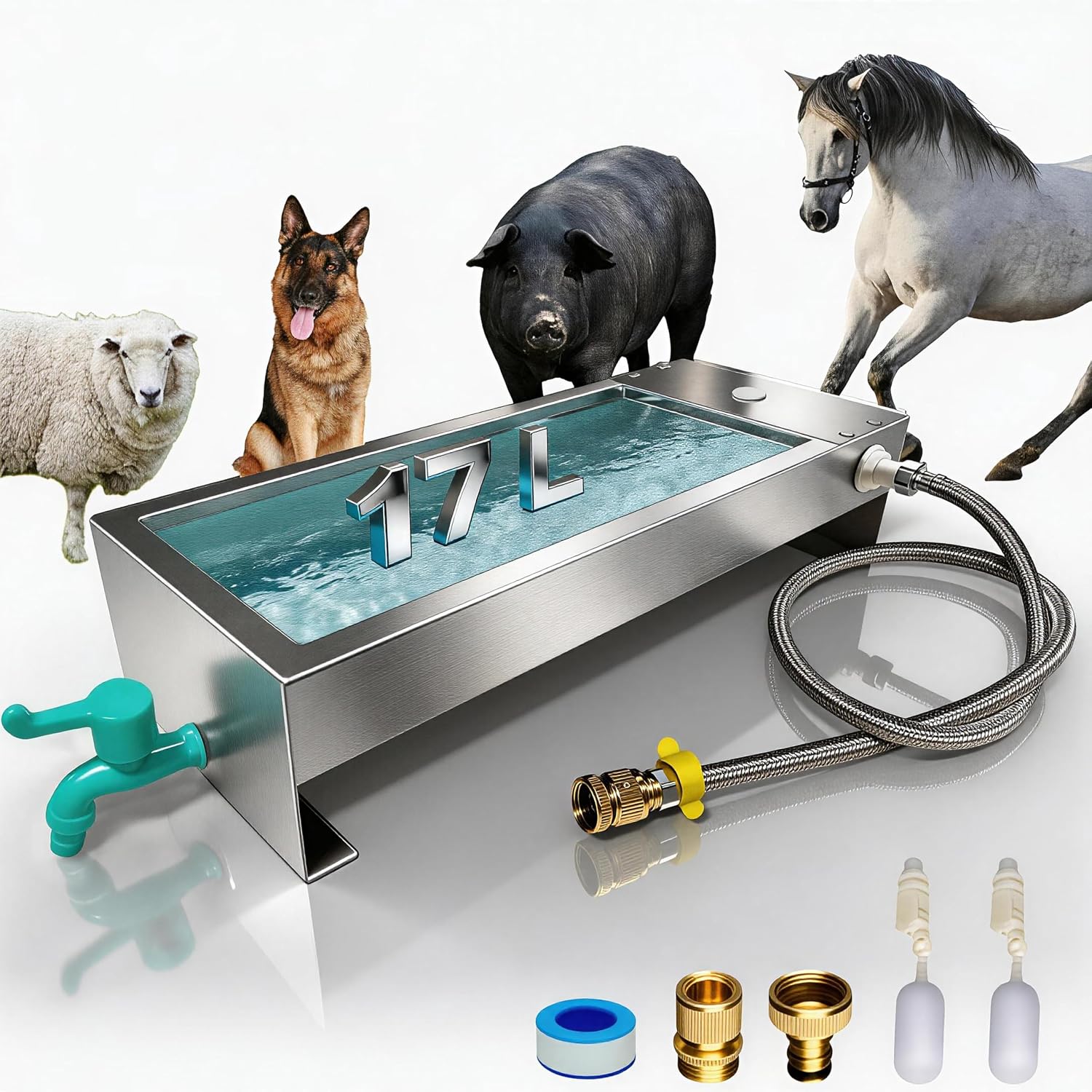 Bebederos automáticos de ganado, bebederos de caballos con válvula flotante