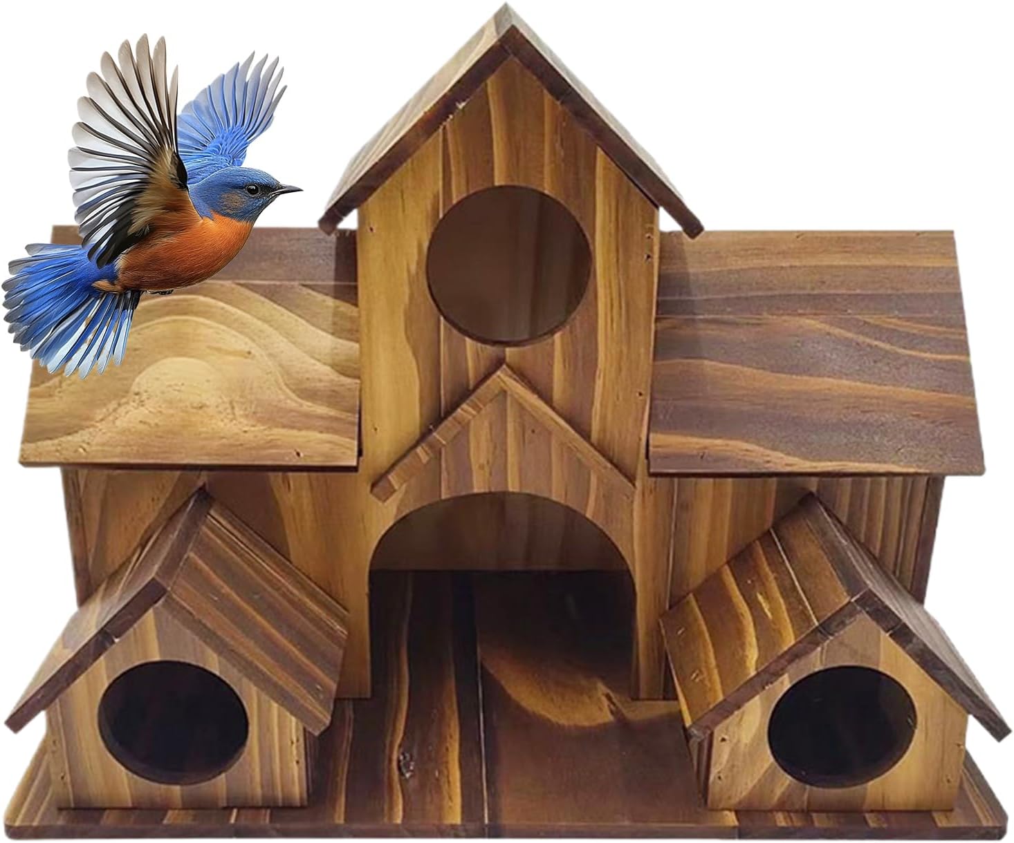 Casas De Madera para Pájaros De Exterior Casa De Mascotas Grande De Madera