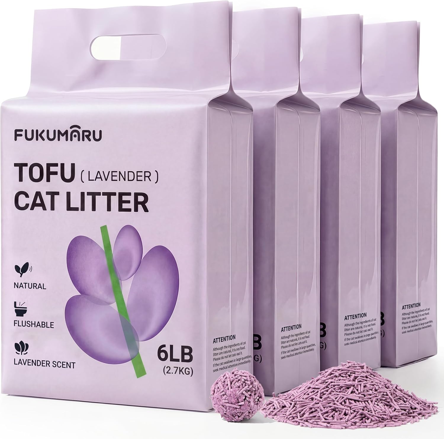 FUKUMARU Arena de Tofu para Gatos 10.8kg - Arena aglomerante para Gatos