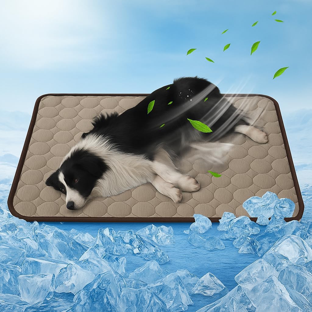 dellyy Manta Refrescante para Perros, Cama Refrescante Perro, Alfombra