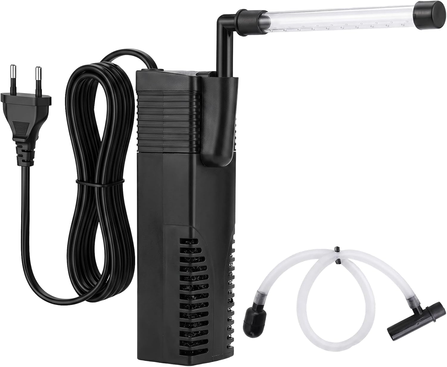 Filtro Acuario Interno 350L/H 3W, Filtro para Pecera Silencioso con Flujo